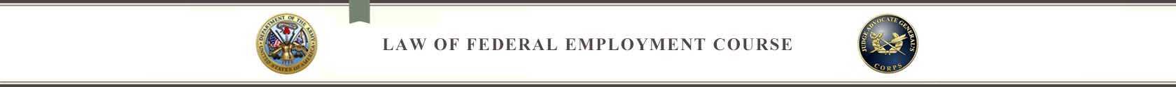 Law of Federal Employment Banner